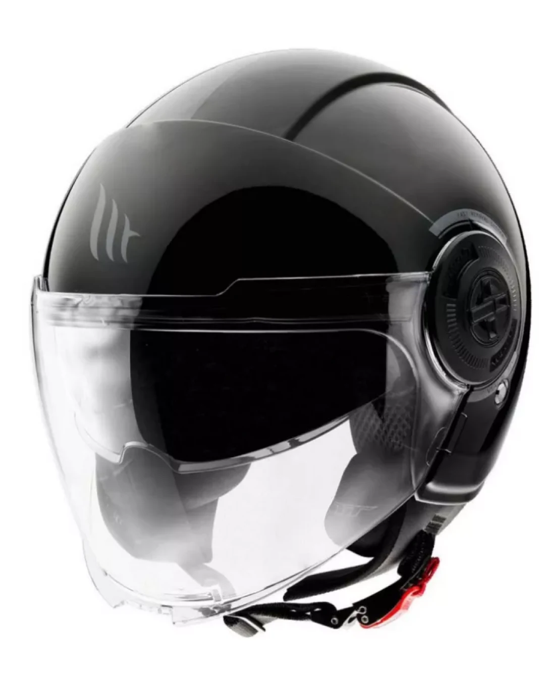 КАСКА ЗА СКУТЕР MT VIALE S SOLID A1 GLOSS BLACK