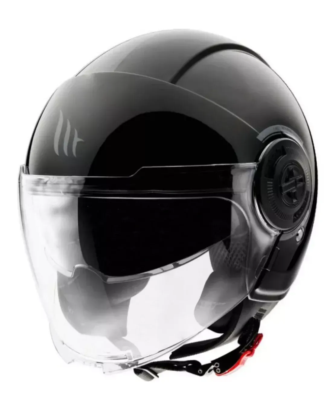 КАСКА ЗА СКУТЕР MT VIALE S SOLID A1 GLOSS BLACK