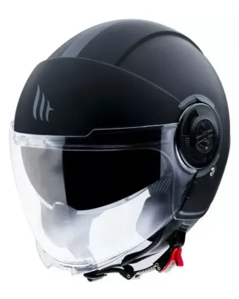 КАСКА ЗА СКУТЕР MT VIALE S SOLID A1 MATT BLACK