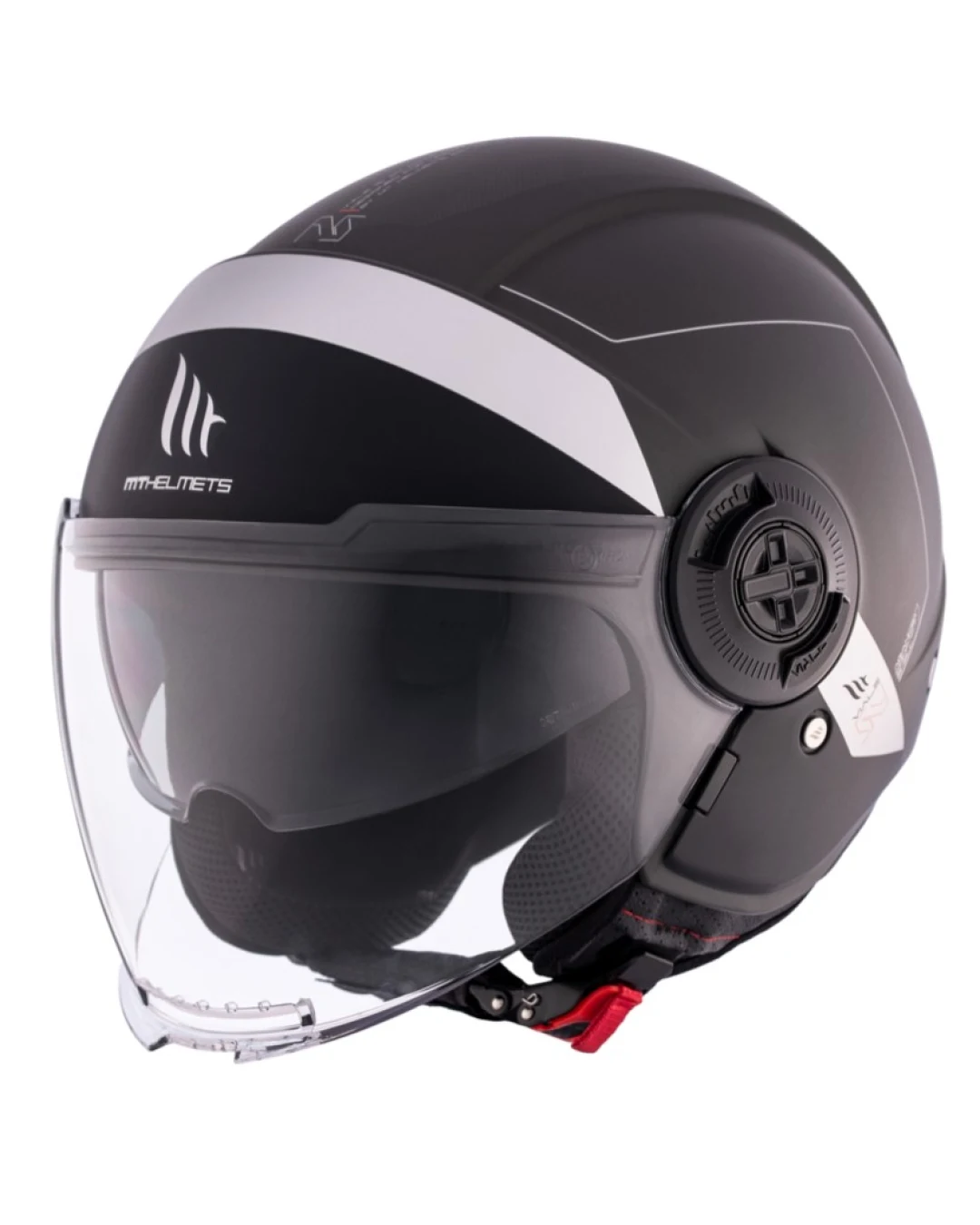 КАСКА ЗА СКУТЕР MT VIALE S SV 68 UNIT D2 MATT BLACK/GRAY