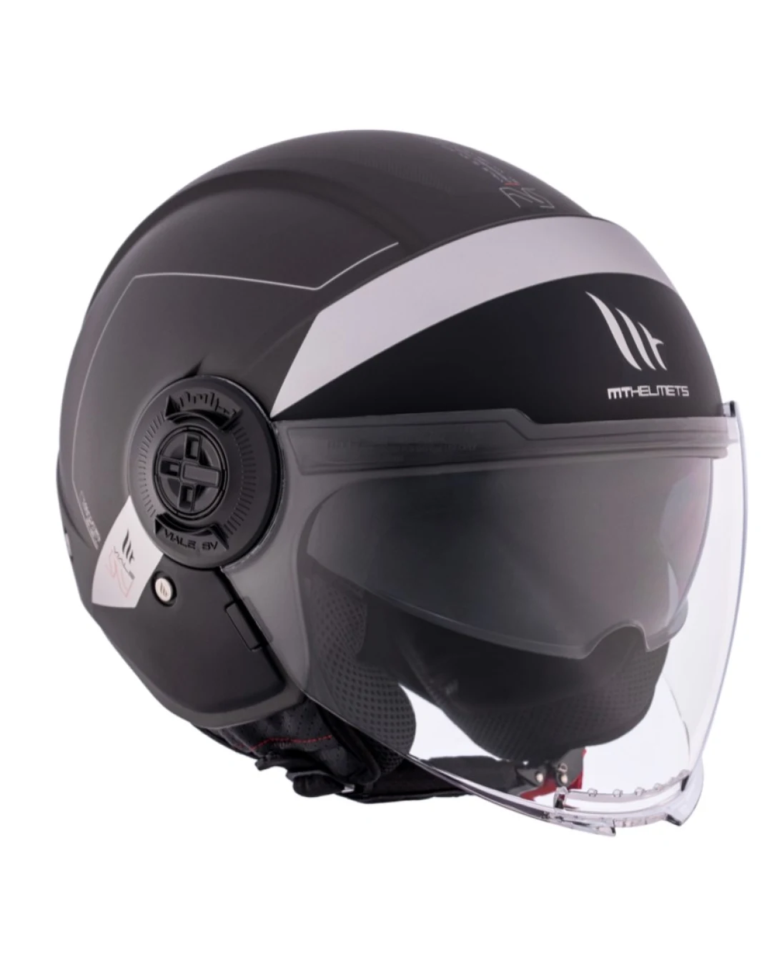 КАСКА ЗА СКУТЕР MT VIALE S SV 68 UNIT D2 MATT BLACK/GRAY