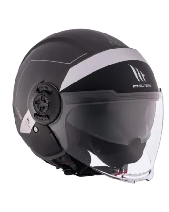 КАСКА ЗА СКУТЕР MT VIALE S SV 68 UNIT D2 MATT BLACK/GRAY