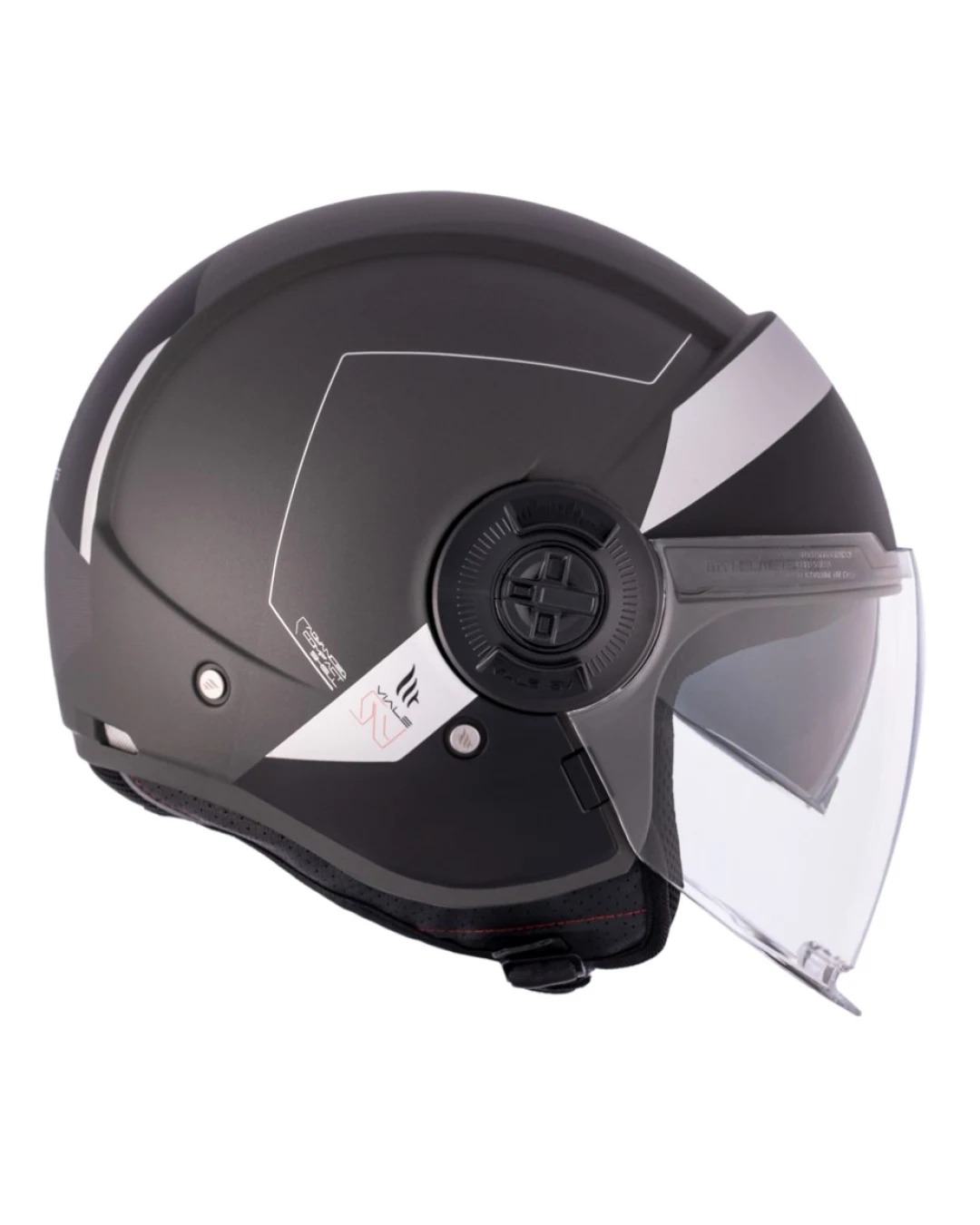 КАСКА ЗА СКУТЕР MT VIALE S SV 68 UNIT D2 MATT BLACK/GRAY