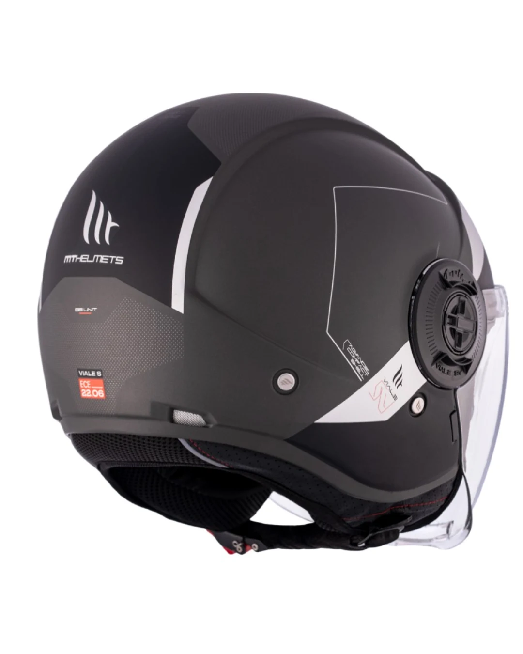 КАСКА ЗА СКУТЕР MT VIALE S SV 68 UNIT D2 MATT BLACK/GRAY