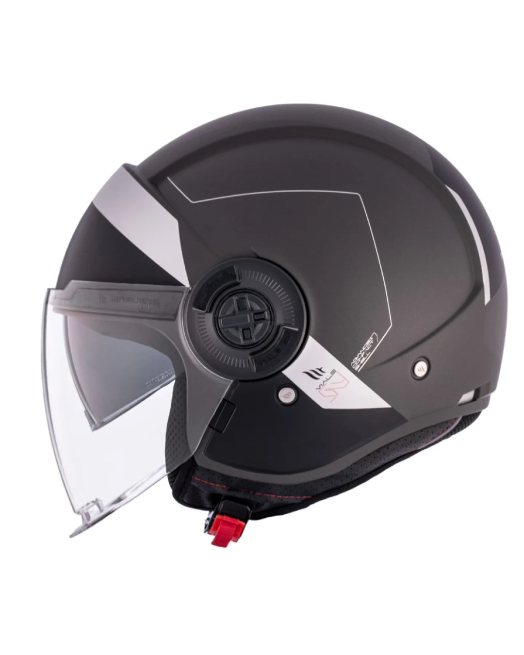 КАСКА ЗА СКУТЕР MT VIALE S SV 68 UNIT D2 MATT BLACK/GRAY