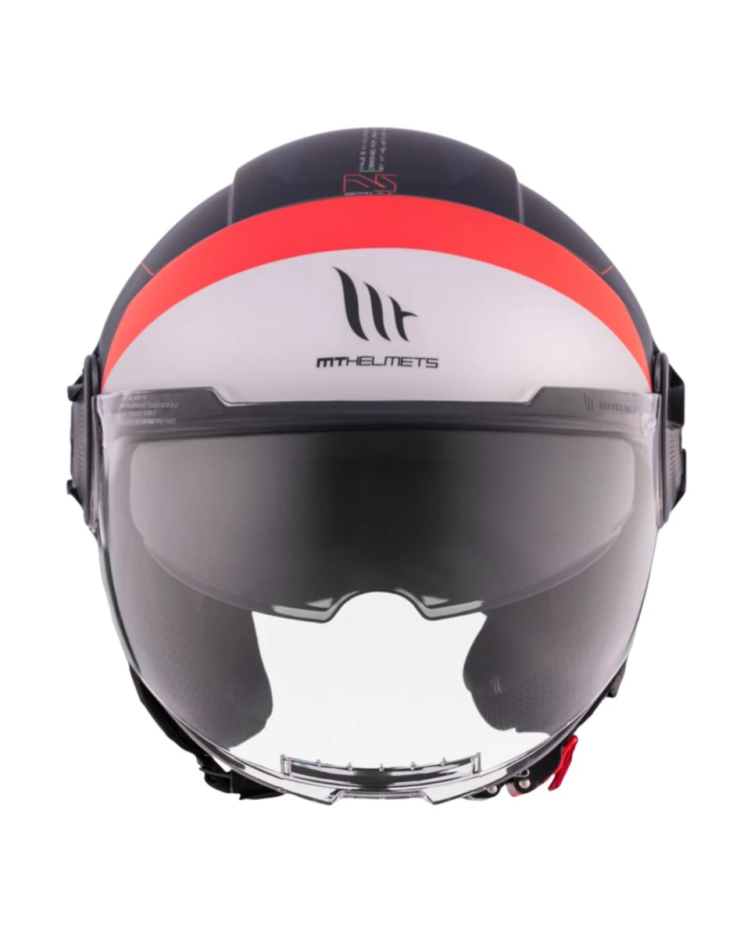 КАСКА ЗА СКУТЕР MT VIALE S SV 68 UNIT D7 MATT BLUE/WHITE/RED