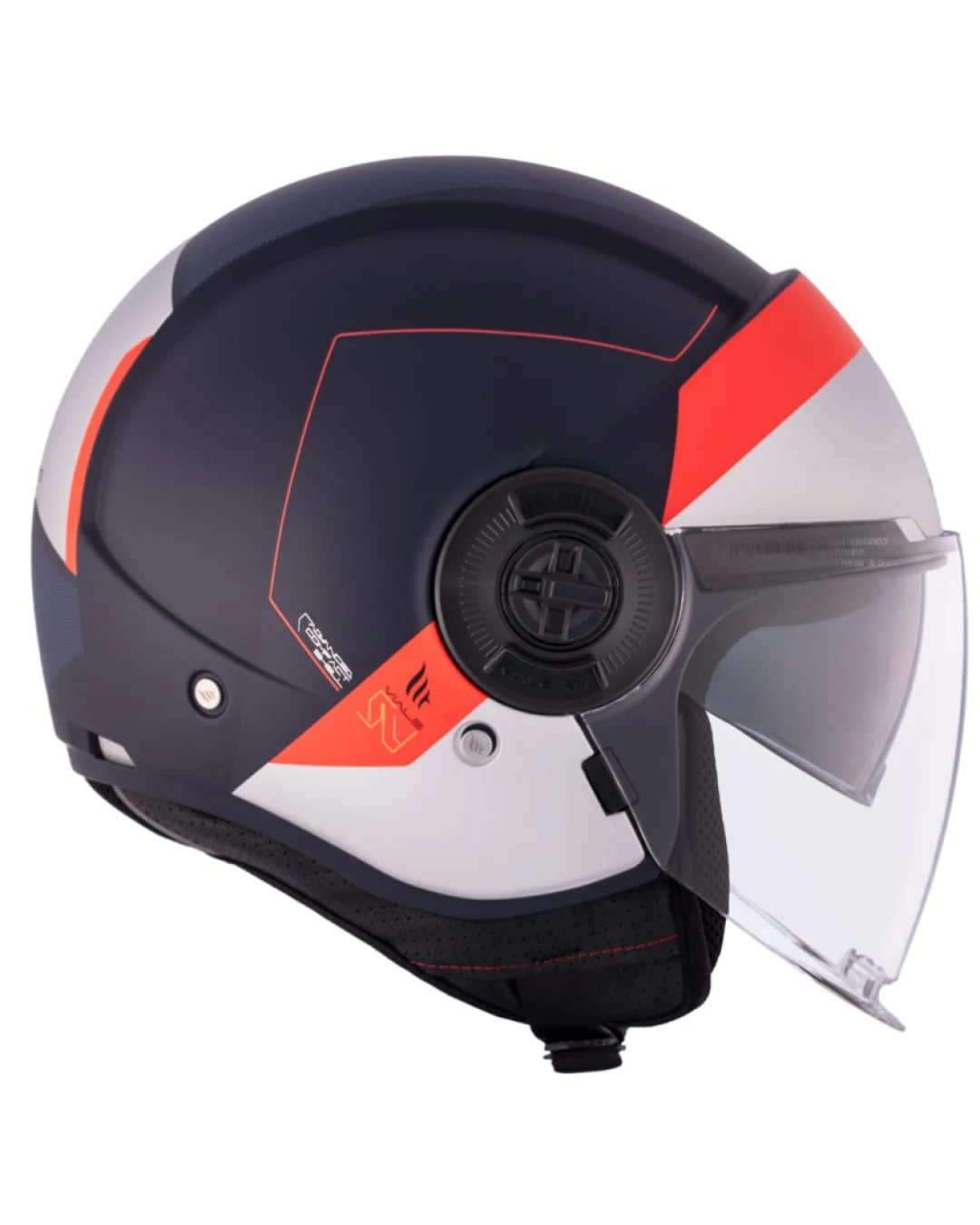 КАСКА ЗА СКУТЕР MT VIALE S SV 68 UNIT D7 MATT BLUE/WHITE/RED