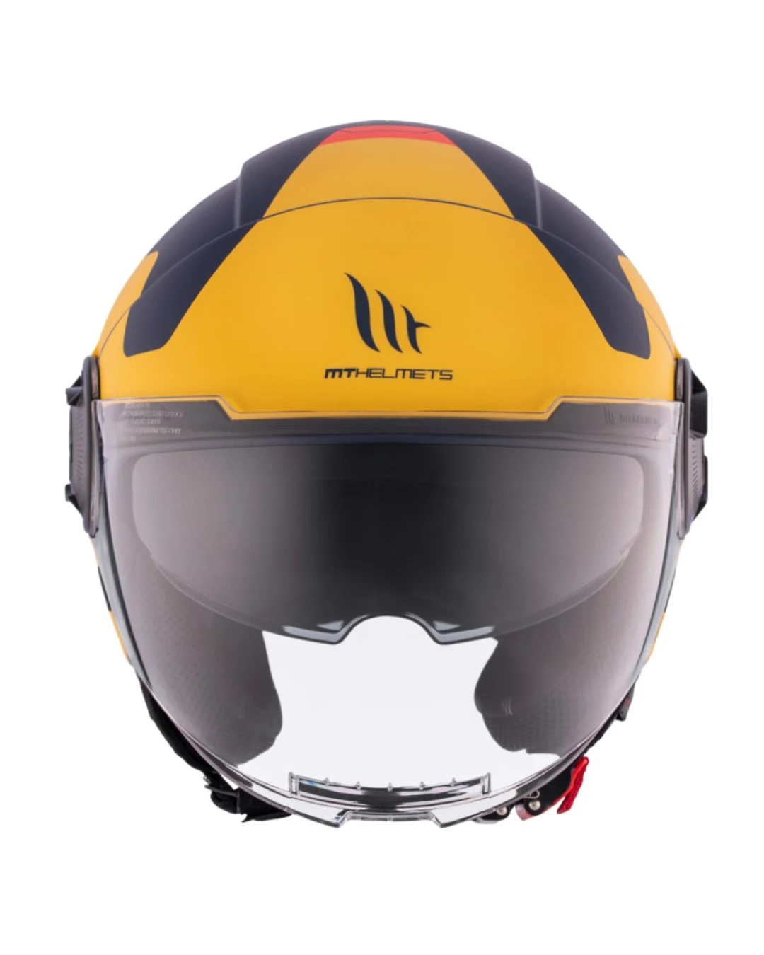 КАСКА ЗА СКУТЕР MT VIALE S SV BETA D3 MATT BLACK/YELLOW