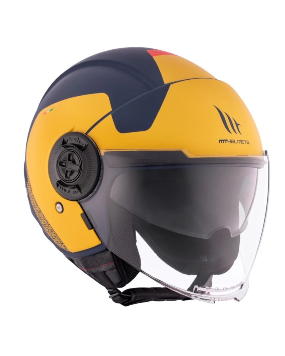 КАСКА ЗА СКУТЕР MT VIALE S SV BETA D3 MATT BLACK/YELLOW