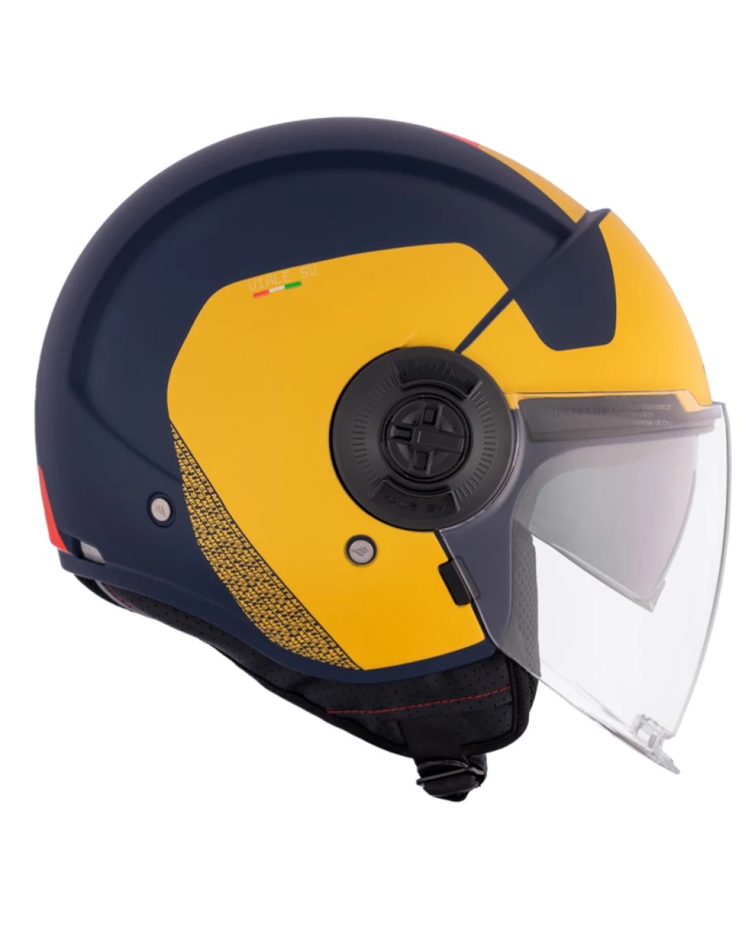 КАСКА ЗА СКУТЕР MT VIALE S SV BETA D3 MATT BLACK/YELLOW