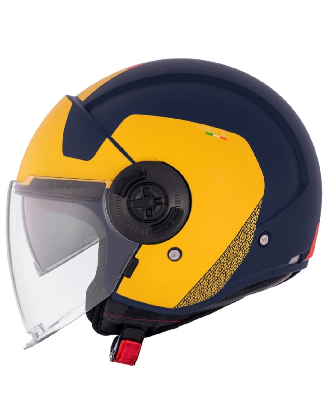 КАСКА ЗА СКУТЕР MT VIALE S SV BETA D3 MATT BLACK/YELLOW