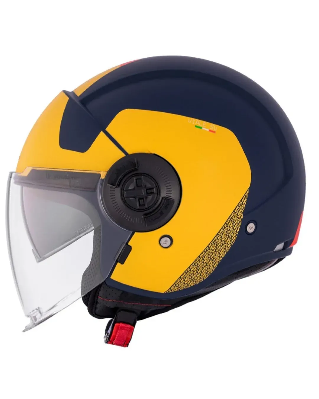 КАСКА ЗА СКУТЕР MT VIALE S SV BETA D3 MATT BLACK/YELLOW