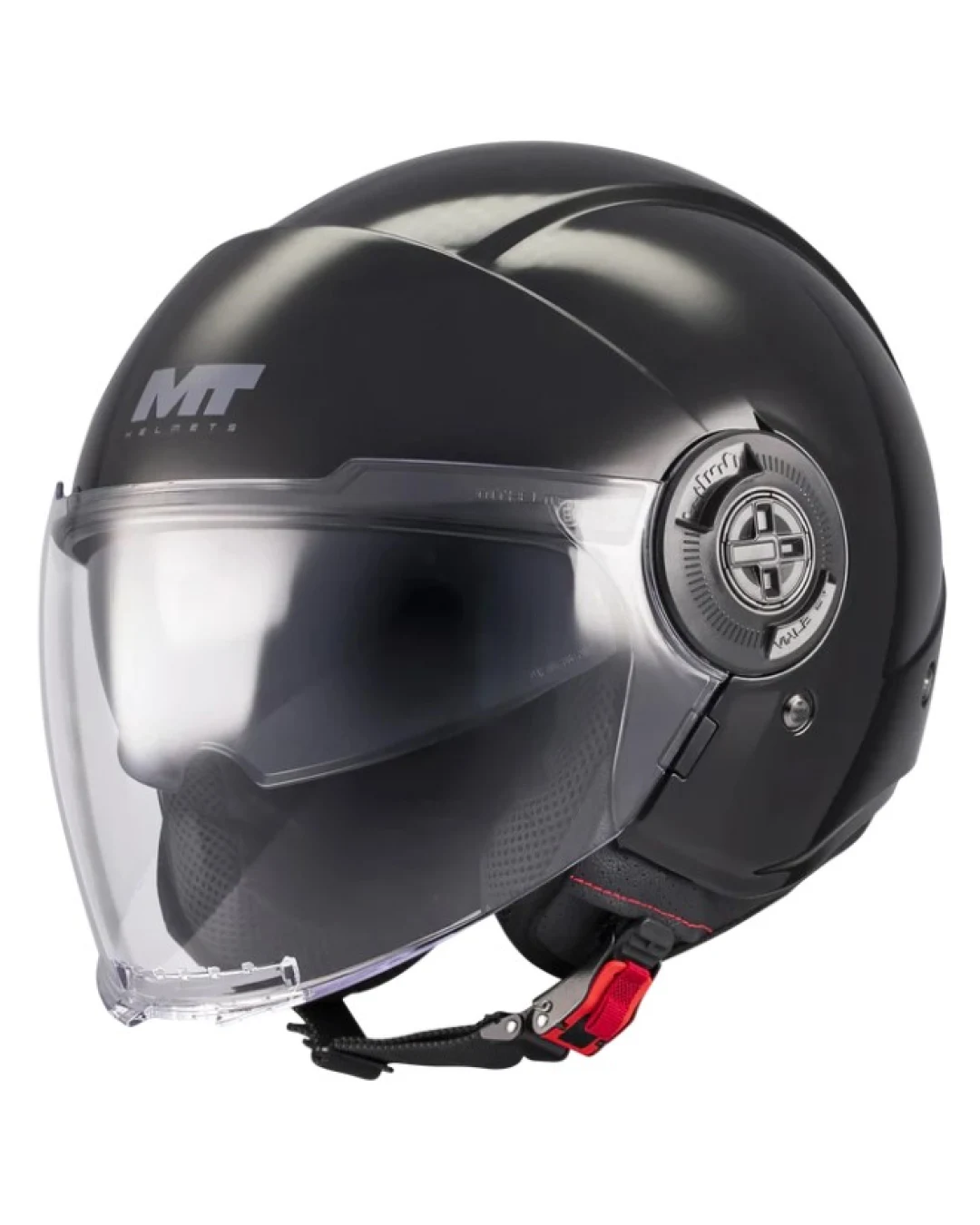 КАСКА ЗА СКУТЕР MT VIALE SV S PURE A1 BLACK GLOSS