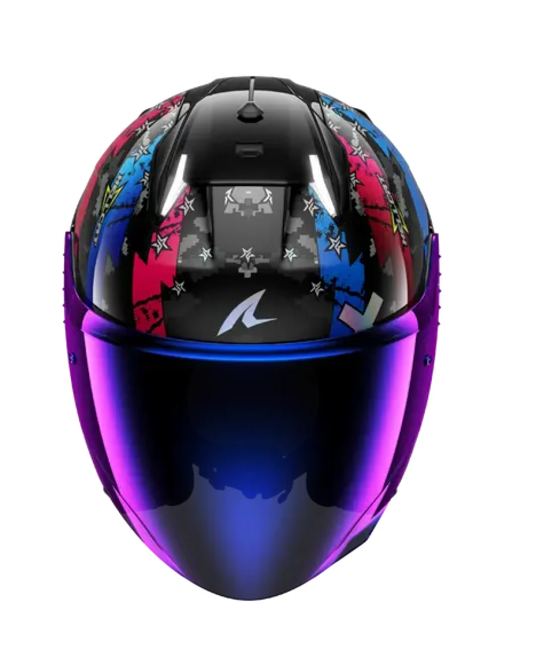 Каска за скутер SHARK SKWAL i3 JET HELLCAT Black / Blue