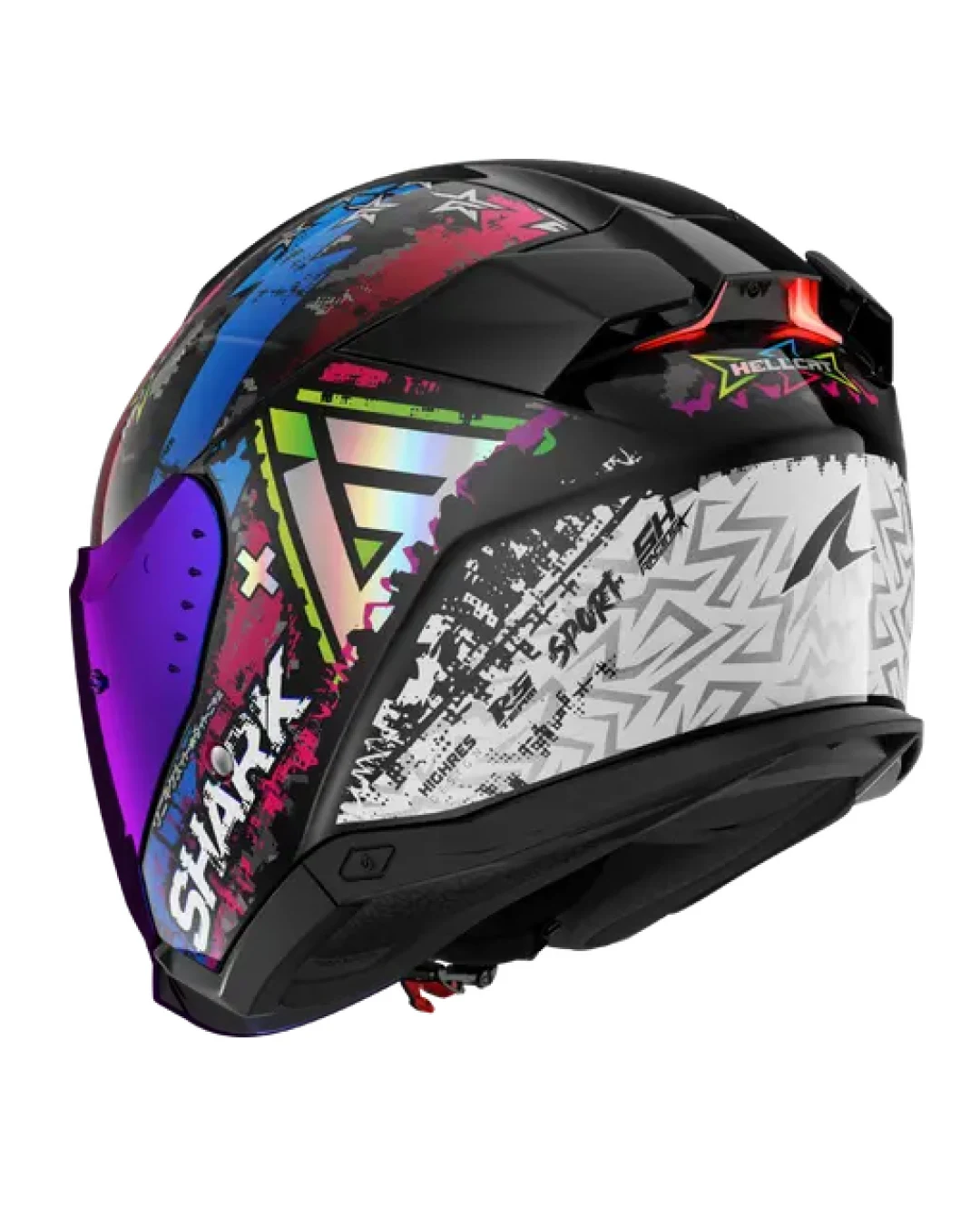 Каска за скутер SHARK SKWAL i3 JET HELLCAT Black / Blue