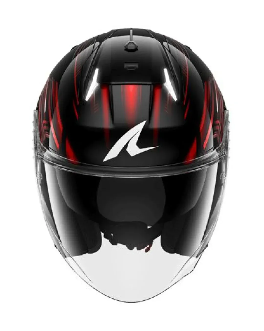 Каска за скутер SHARK SKWAL i3 JET LIGHT-BLUR BLACK/RED