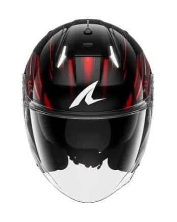 Каска за скутер SHARK SKWAL i3 JET LIGHT-BLUR BLACK/RED