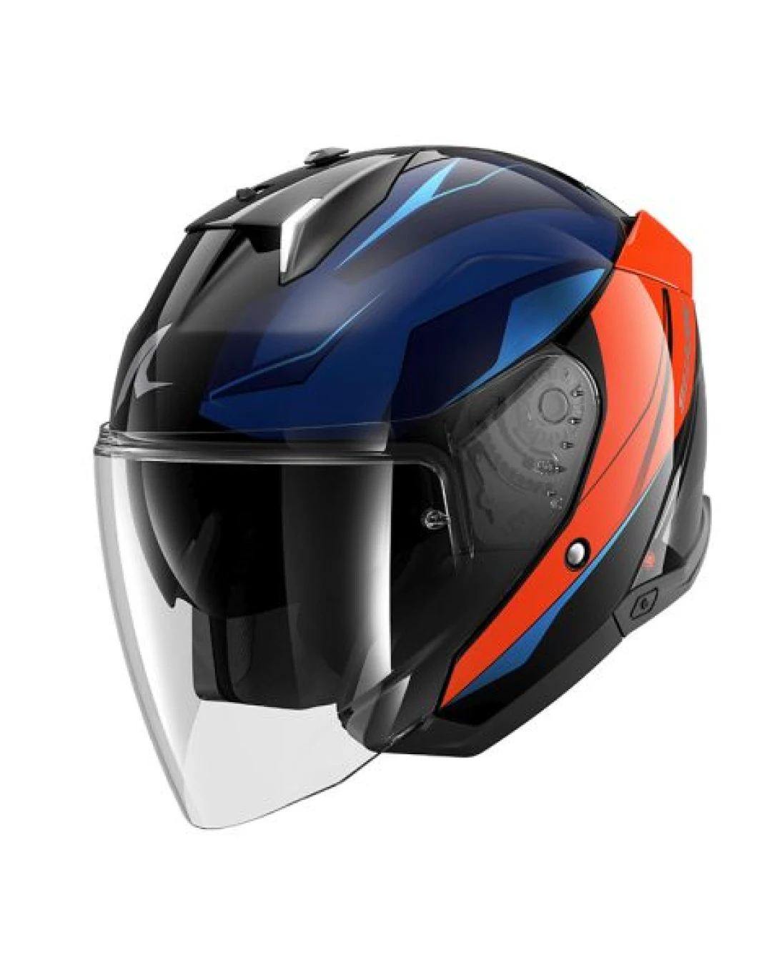 Каска за скутер SHARK SKWAL i3 JET MEKARIUM BLACK/BLUE/ORANGE