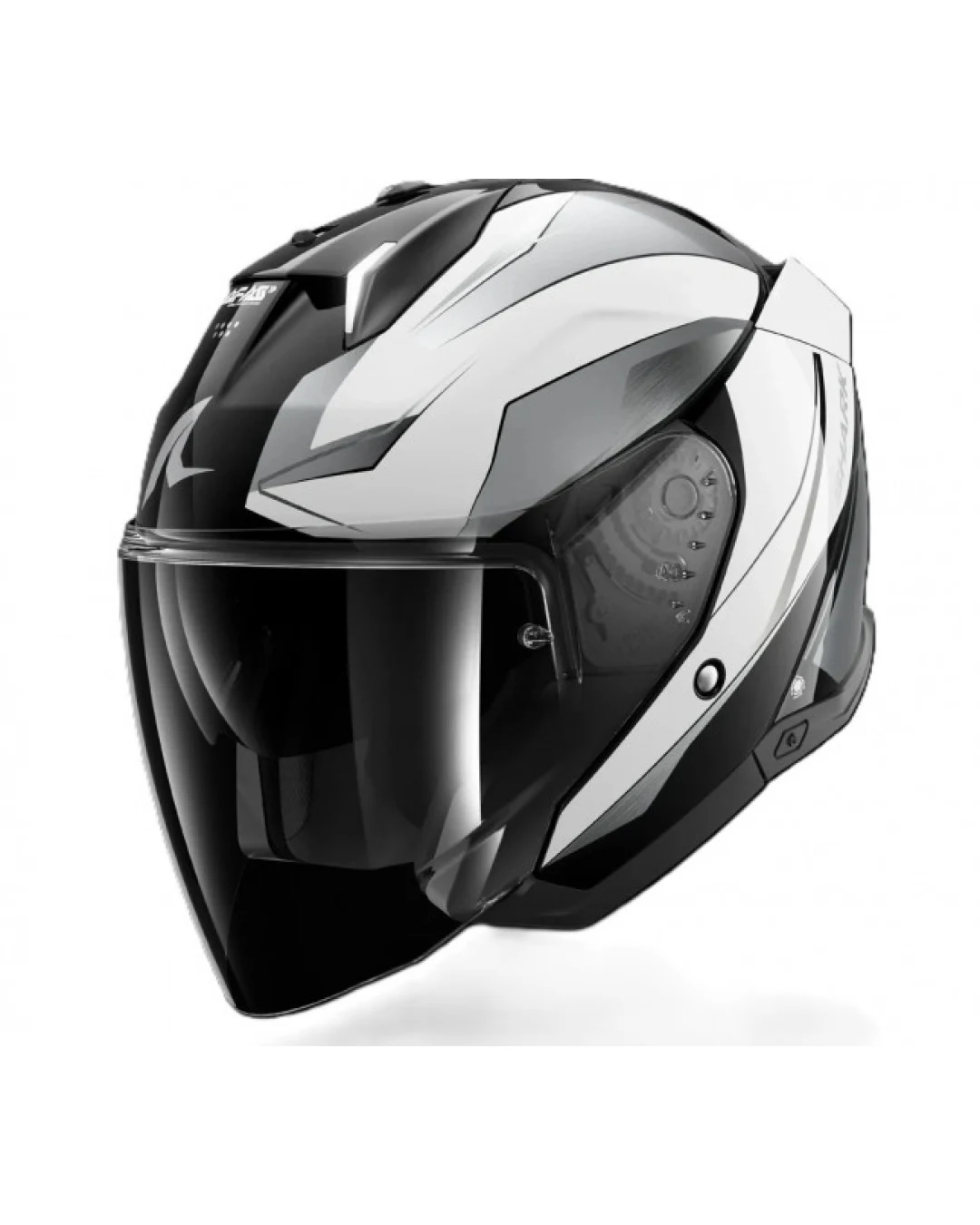 Каска за скутер SHARK SKWAL i3 JET MEKARIUM BLACK/GREY/WHITE