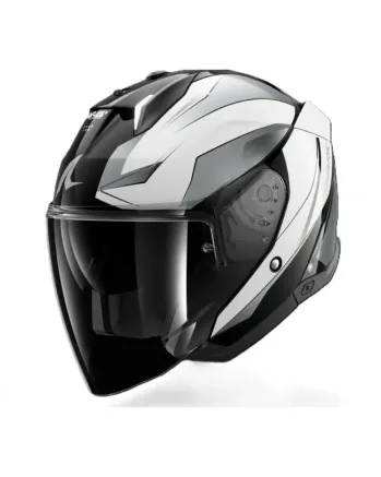 Каска за скутер SHARK SKWAL i3 JET MEKARIUM BLACK/GREY/WHITE