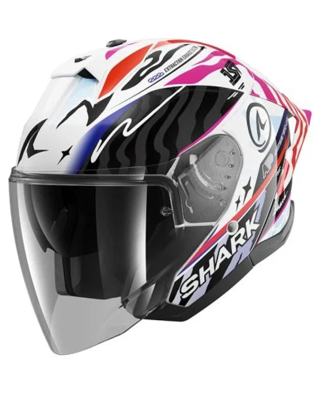 Каска за скутер SHARK SKWAL JET CUP SPEED-FANCY BLACK/PURPLE/RED/WHITE