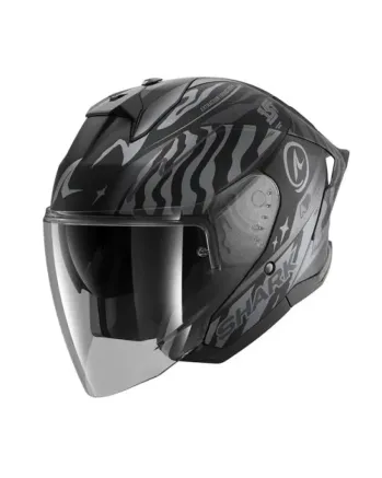 Каска за скутер SHARK SKWAL JET CUP SPEED-FANCY MAT BLACK/GREY