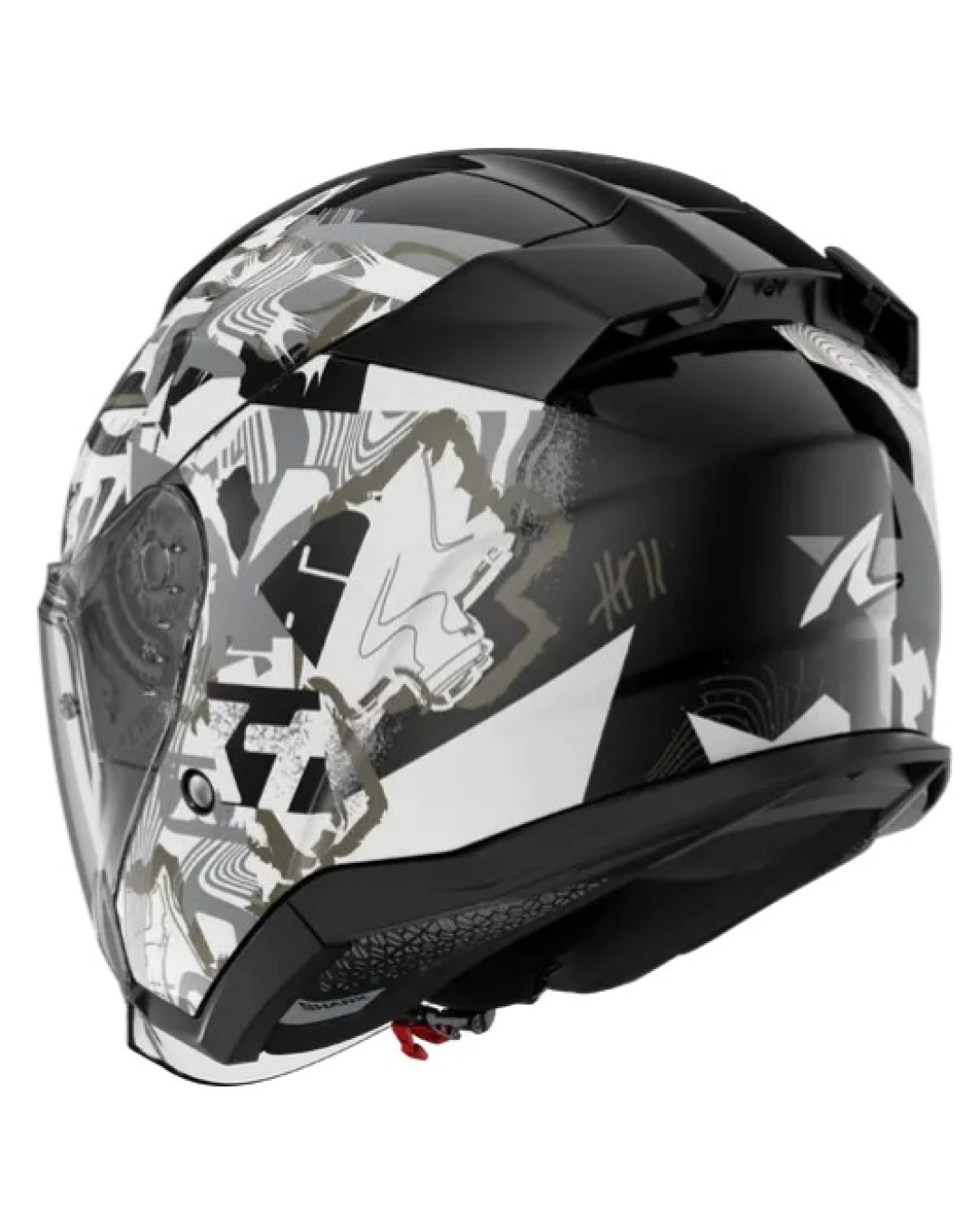 Каска за скутер SHARK SKWAL JET PRANZ Black/White/Gold