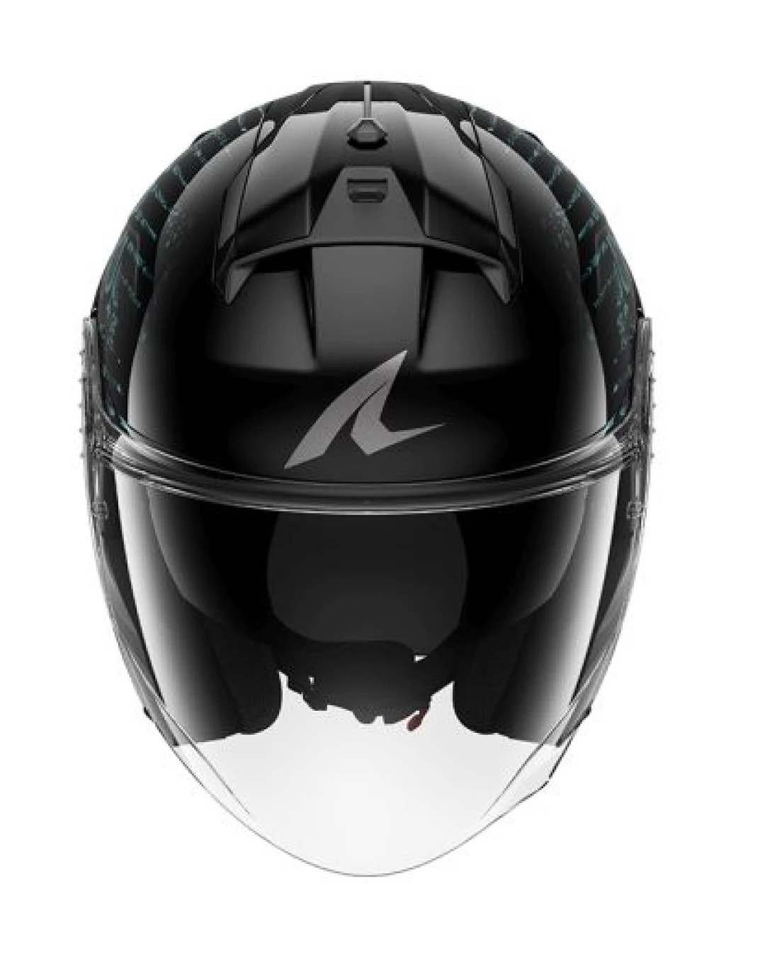 Каска за скутер SHARK SKWAL JET REPTAIA BLACK/BLUE