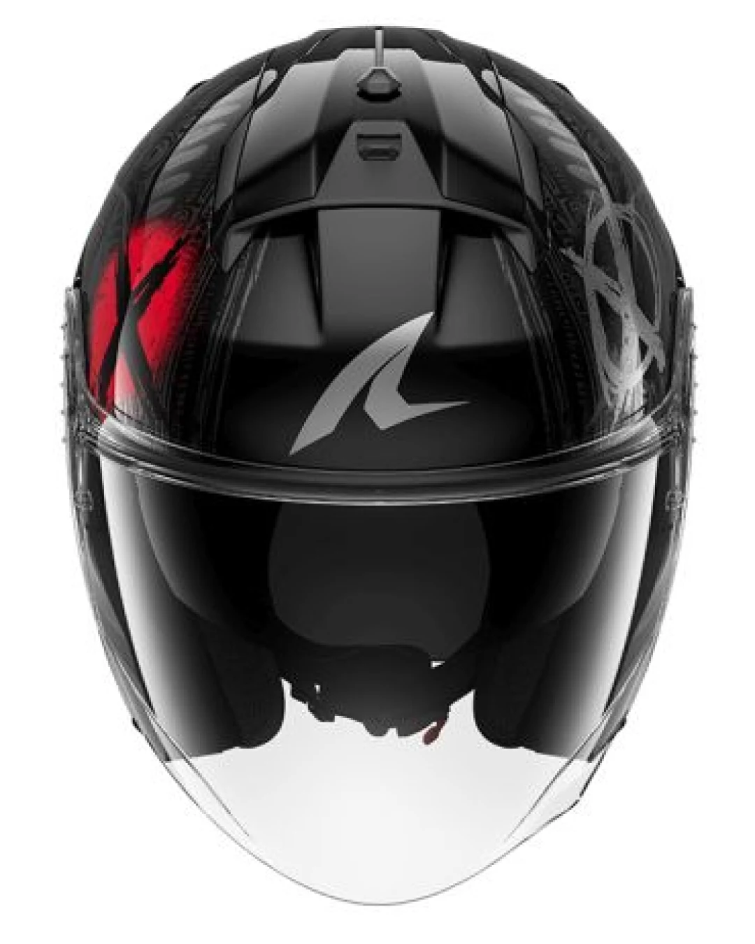 Каска за скутер SHARK SKWAL JET SHIEVER BLACK/RED