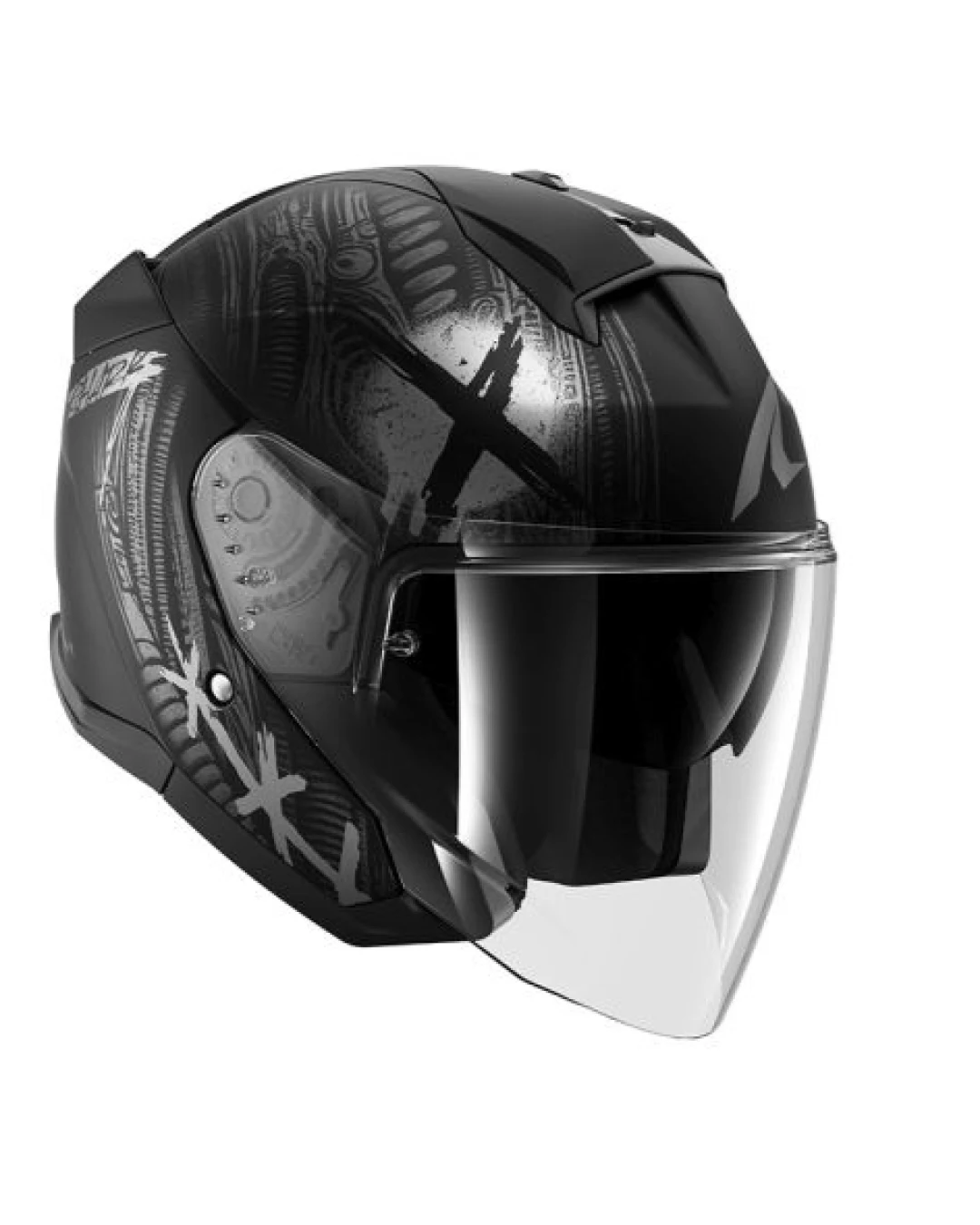 Каска за скутер SHARK SKWAL JET SHIEVER MAT BLACK/GREY