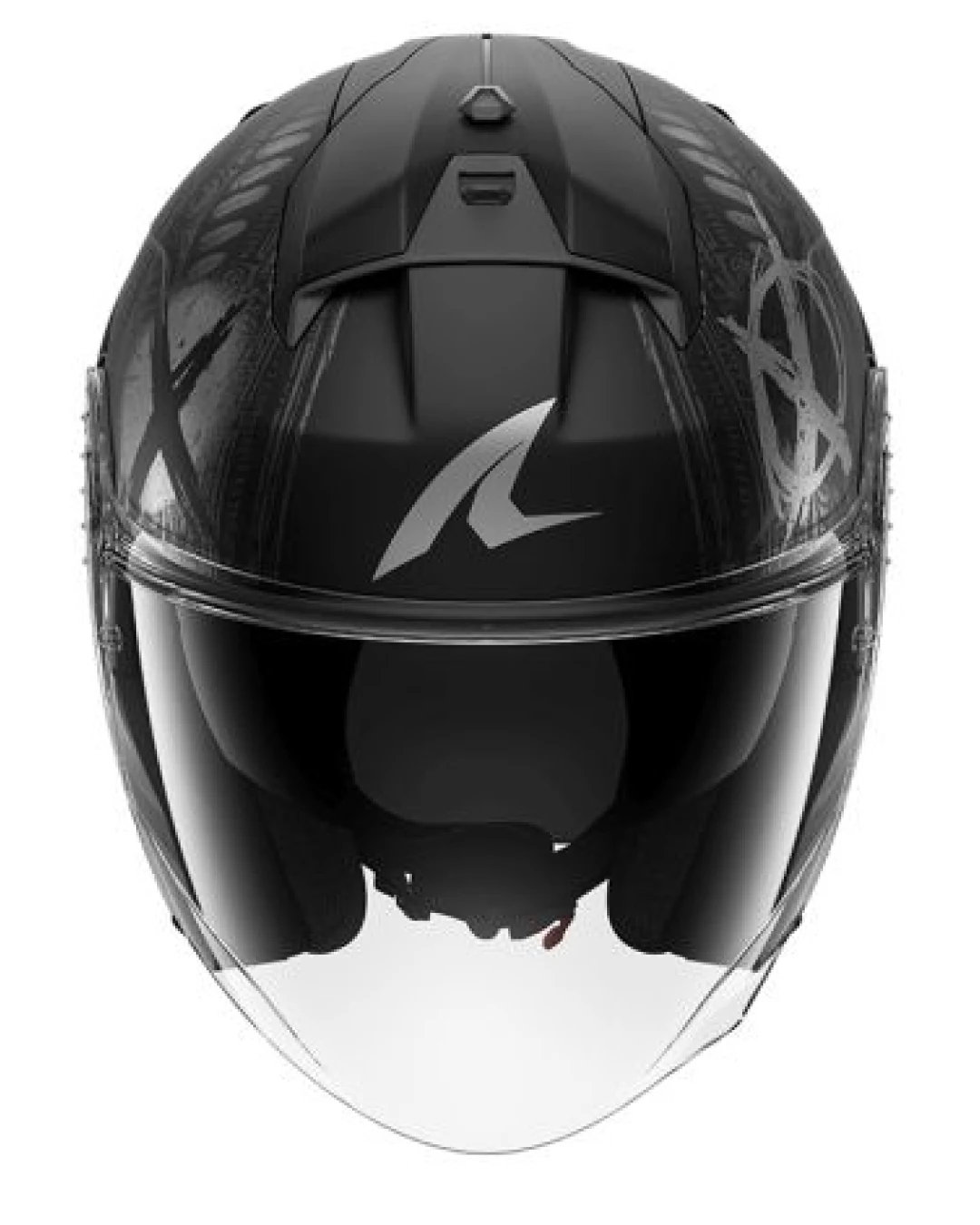 Каска за скутер SHARK SKWAL JET SHIEVER MAT BLACK/GREY