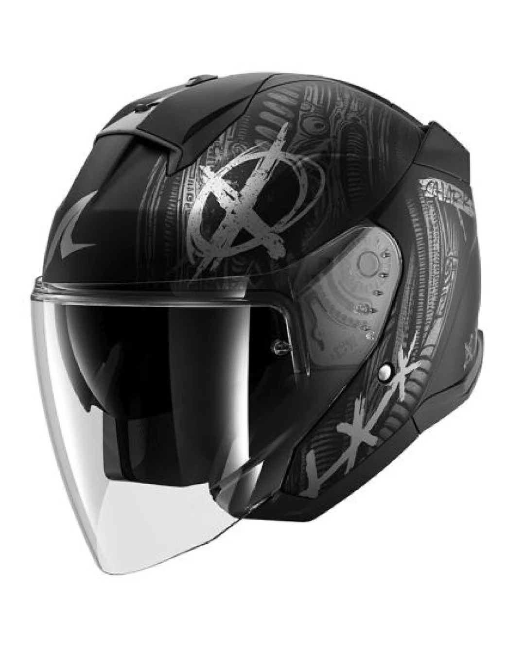 Каска за скутер SHARK SKWAL JET SHIEVER MAT BLACK/GREY