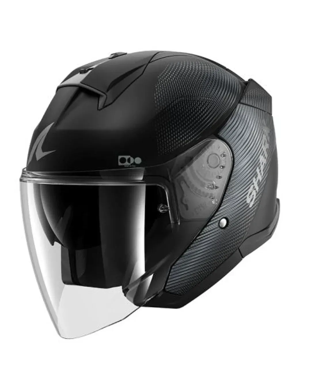 Каска за скутер SHARK SKWAL JET SP LYNE MAT BLACK