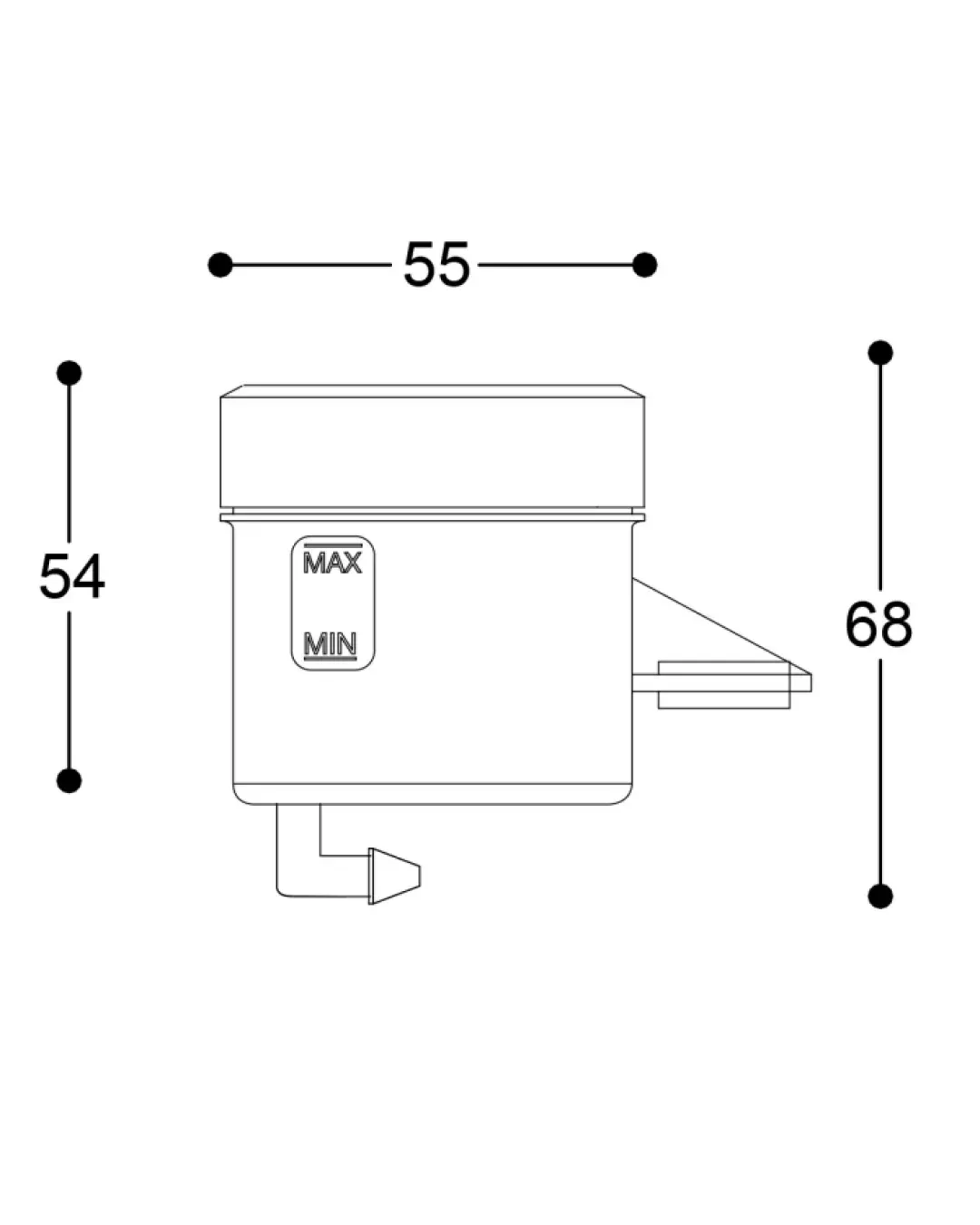 Казанче за спирачна течност BARRACUDA PRO-TECT VR|46 диаметър 50