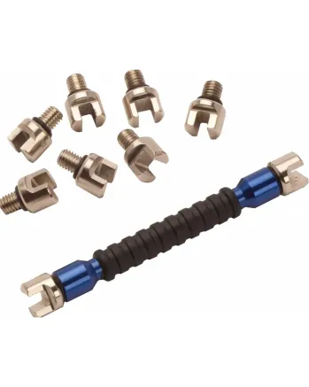 Ключ за спици RFX Race Interchangeable Multi Tip Spoke Key - Blue 5.4mm -> 7.0mm