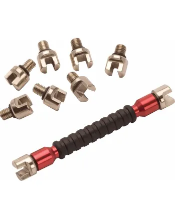Ключ за спици RFX Race Interchangeable Multi Tip Spoke Key - RED 5.4mm -> 7.0mm