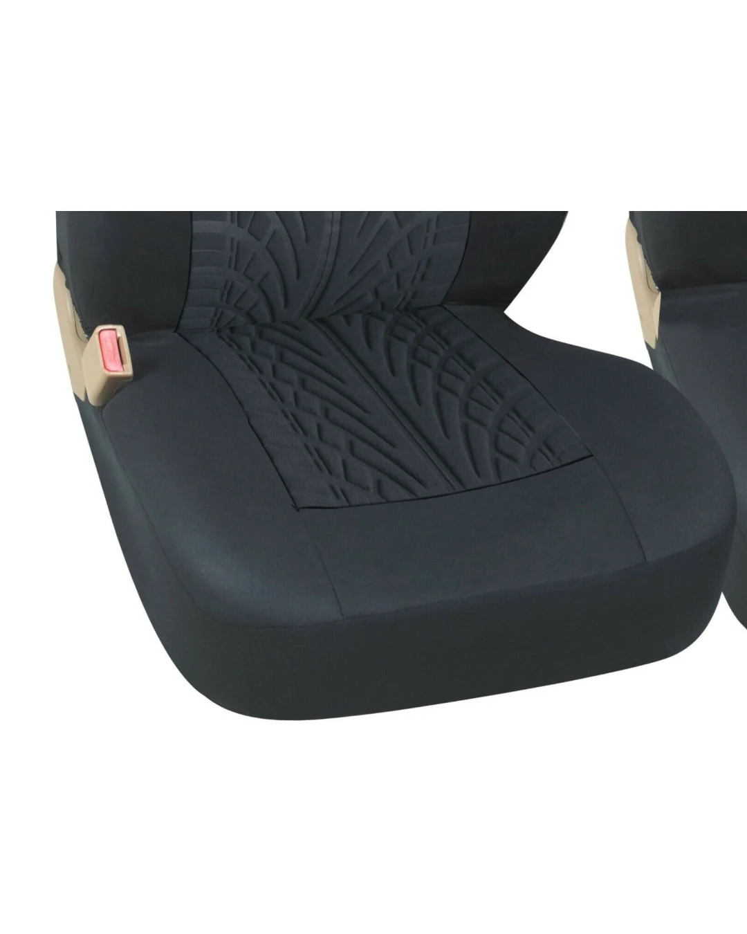 Комплект 2 + 1 тапицария/калъфи за бус/ван с шарка грайфер - текстил - черни - 5 части