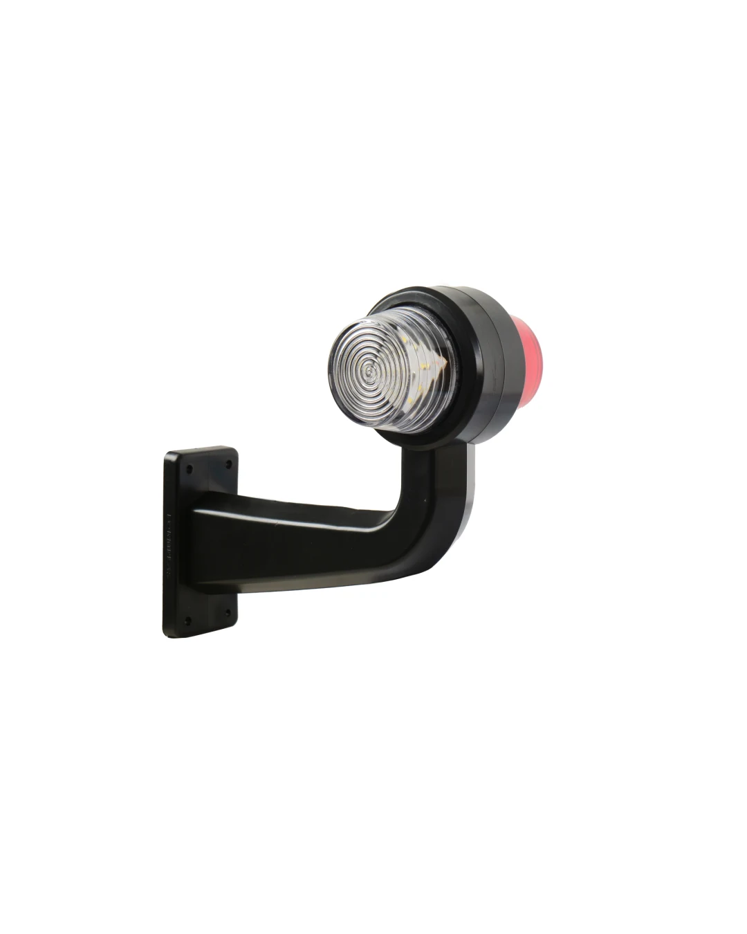 Комплект 2 бр. LED маркери рогчета 12V-24V, бяло-червено - за ремаркета, платформи, камиони и др.