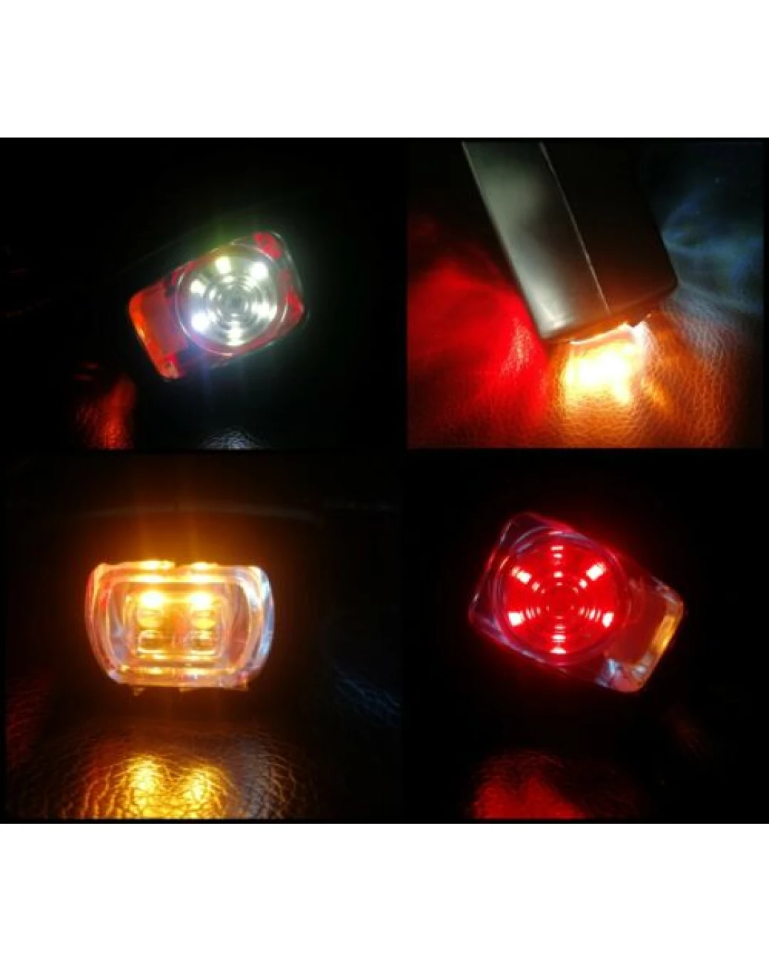 Комплект 2 броя ЛЕД LED странични гумени рогчета / маркери, габаритни светлини за камиони, тир, ремарке, каравана - 12V / 24V - бяло, oранжево, червено