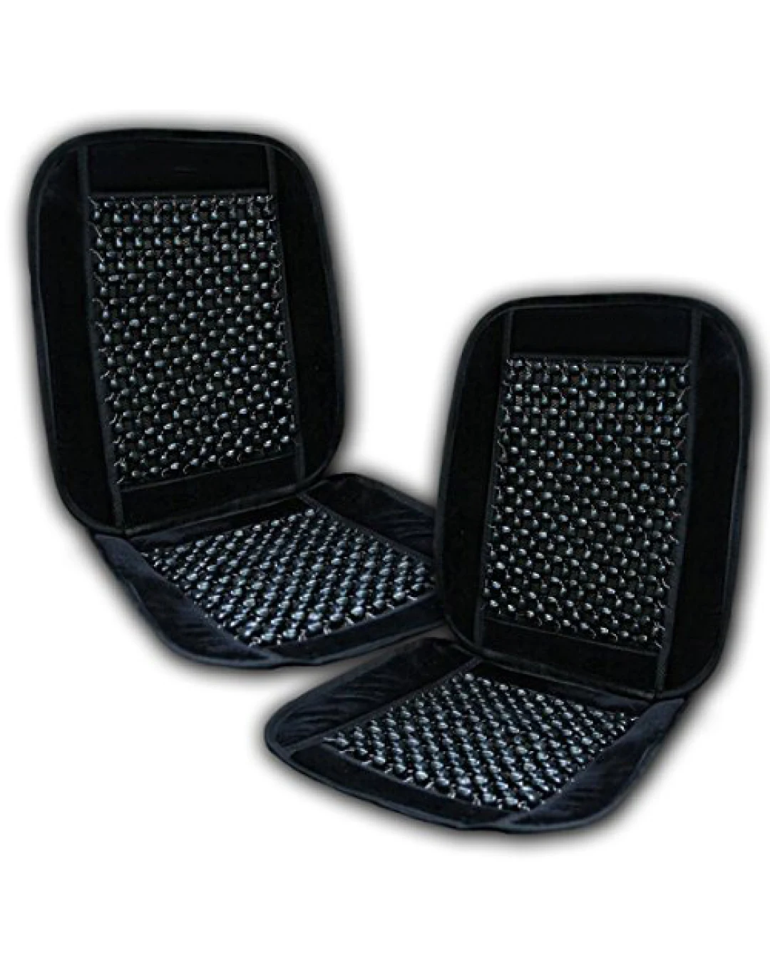 Комплект 2 Броя Масажна Подложка За Седалка стол с Дървени Топчета, Постелка, За Автомобил, Джип, Камион, За Дом или Офис