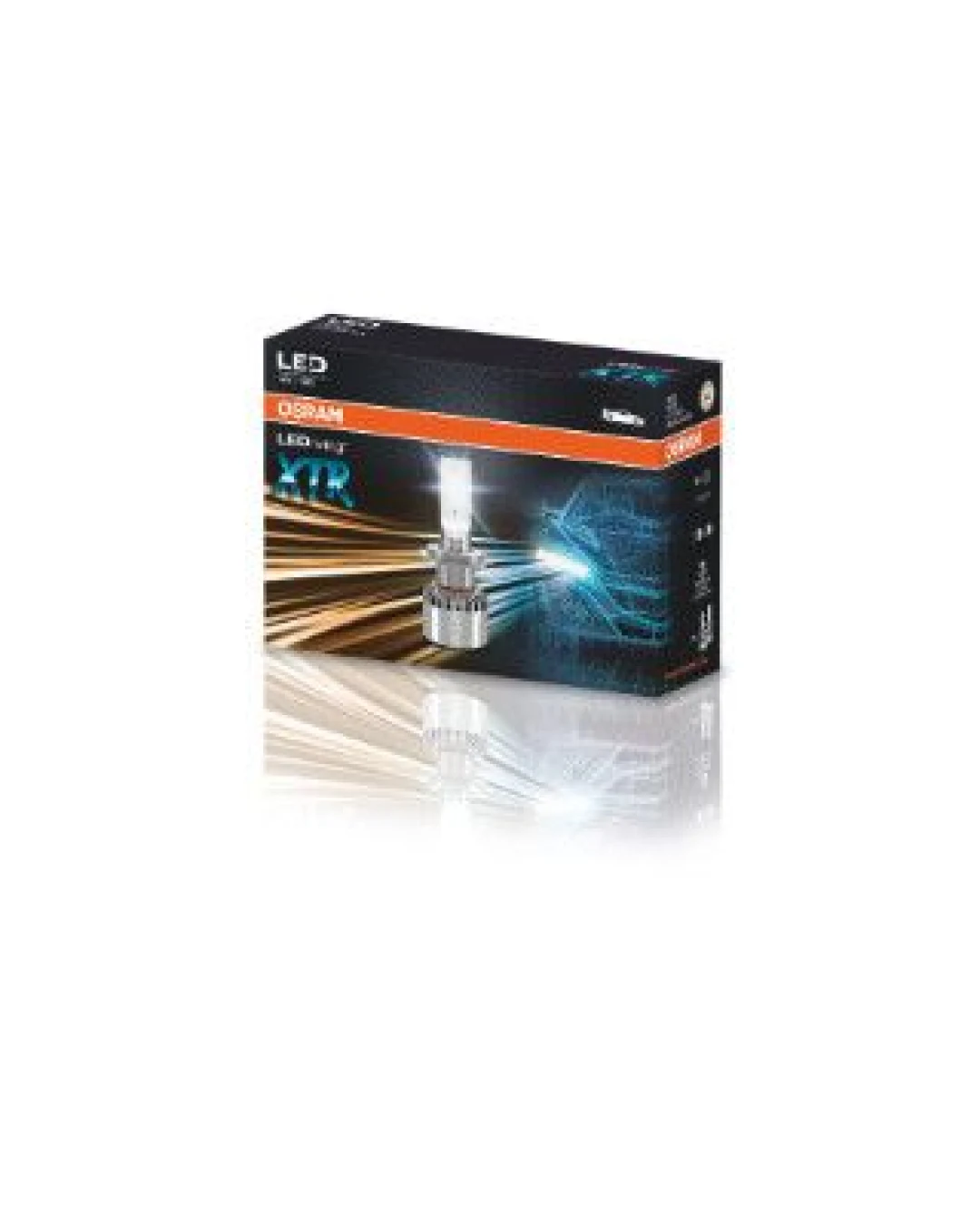 Комплект 2бр LED крушки за автомобил Osram LEDriving XTR H7, 64210DWXTR, 18W, 12V, PX26D, с вентилатор
