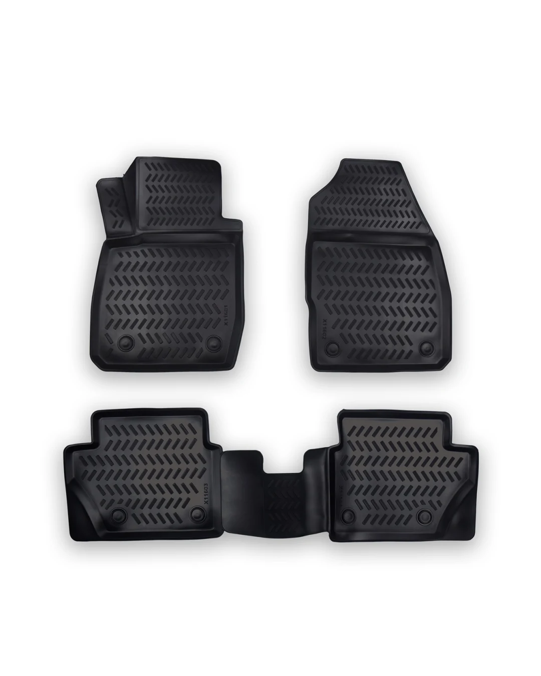 Комплект 4бр. 3D Гумени стелки за купе от TPE гума X-Series за FORD FIESTA 2002-2008г.