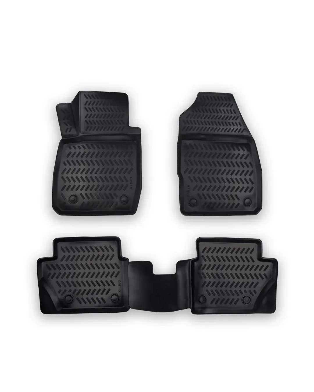 Комплект 4бр. 3D Гумени стелки за купе от TPE гума X-Series за FORD FIESTA 2002-2008г.