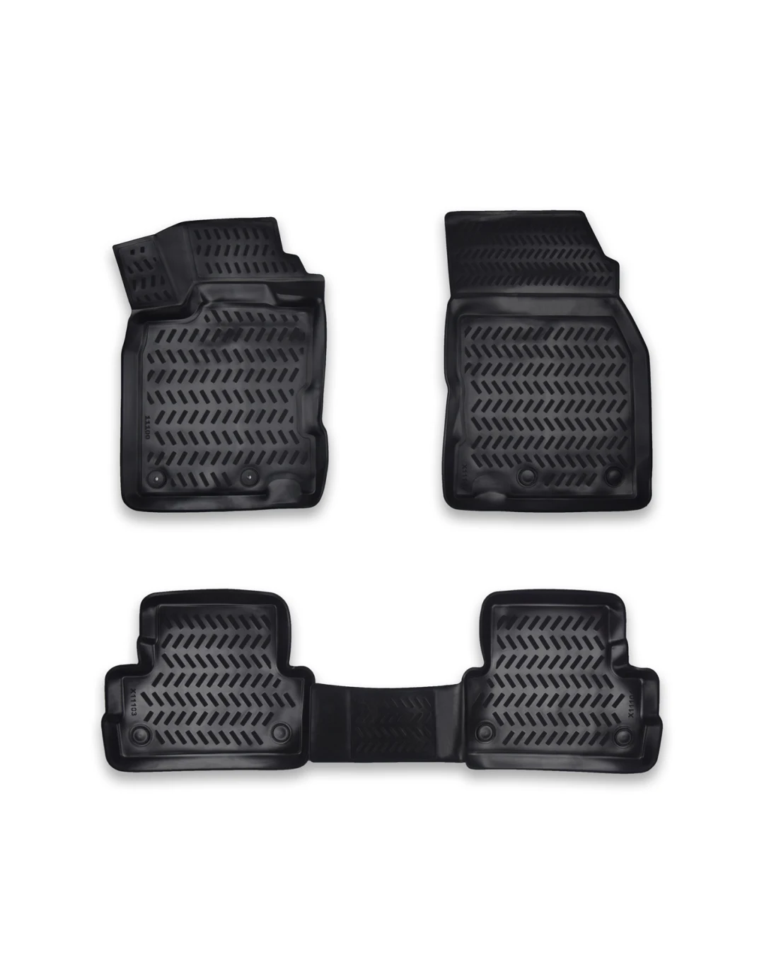 Комплект 4бр. 3D Гумени стелки за купе от TPE гума X-Series за РЕНО RENAULT KADJAR