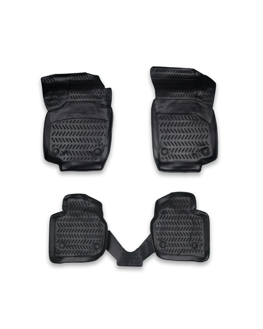 Комплект 4бр. 3D Гумени стелки за купе от TPE гума X-Series за ШКОДА SKODA RAPID 2012+, SEAT TOLEDO 2013+