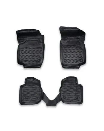 Комплект 4бр. 3D Гумени стелки за купе от TPE гума X-Series за ШКОДА SKODA RAPID 2012+, SEAT TOLEDO 2013+