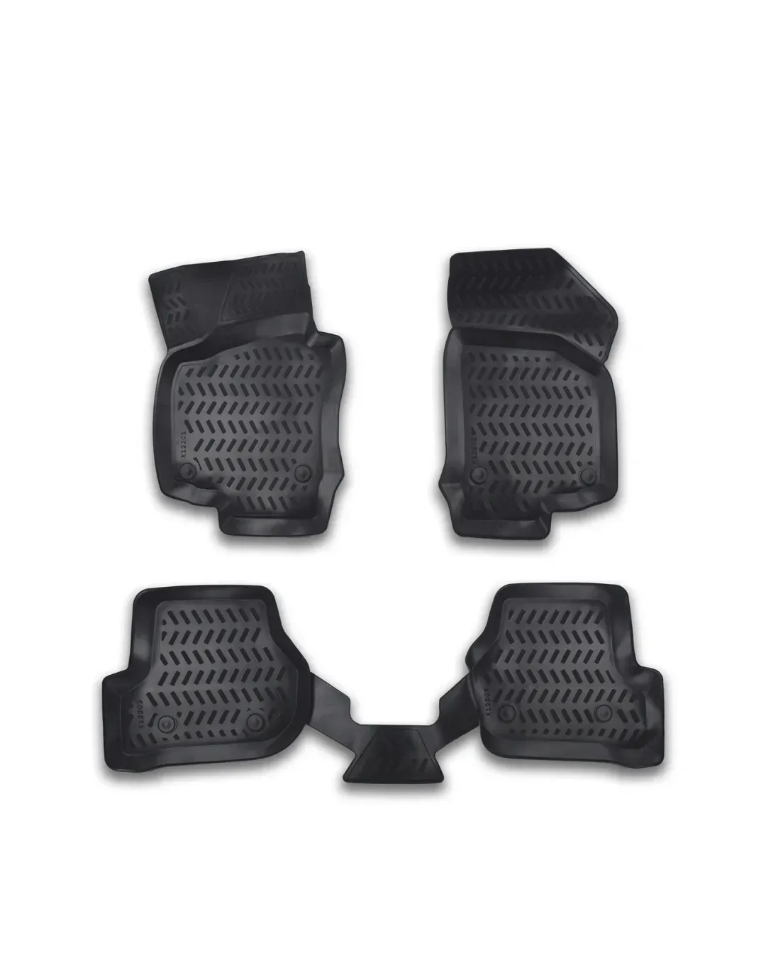 Комплект 4бр. 3D Гумени стелки за купе от TPE гума X-Series за VOLKSWAGEN VW GOLF 5, JETTA 5 2005-2010г.