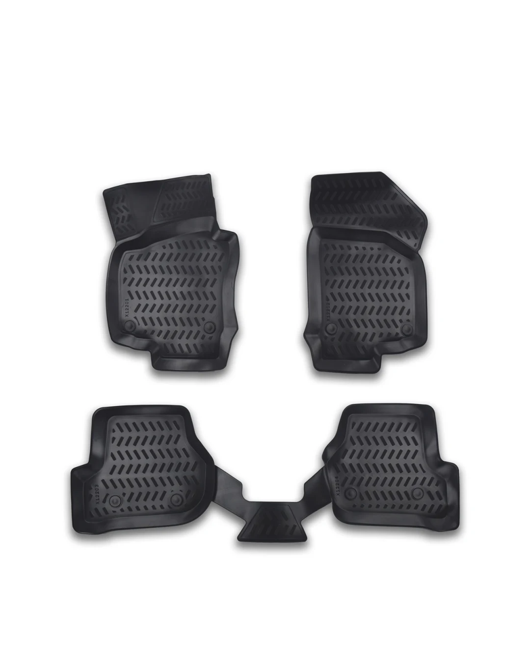 Комплект 4бр. 3D Гумени стелки за купе от TPE гума X-Series за VOLKSWAGEN VW SCIROCCO 2008-2012г., SKODA OCTAVIA 1996-2004г., SCOUT (OCTAVIA MK2) 2004-2012г.