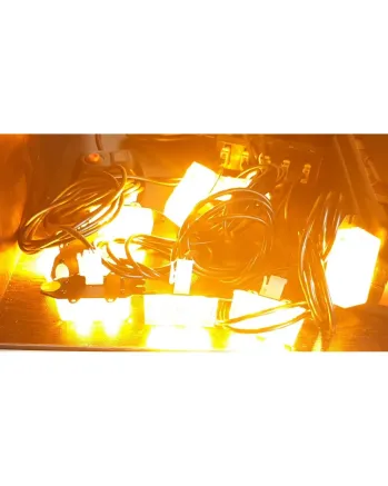 Комплект 8 Броя С Контролер 2 LED Лед Диодна Сигнална Аварийна Блиц Мигаща Светлина Пътна Помощ Платформа 12V