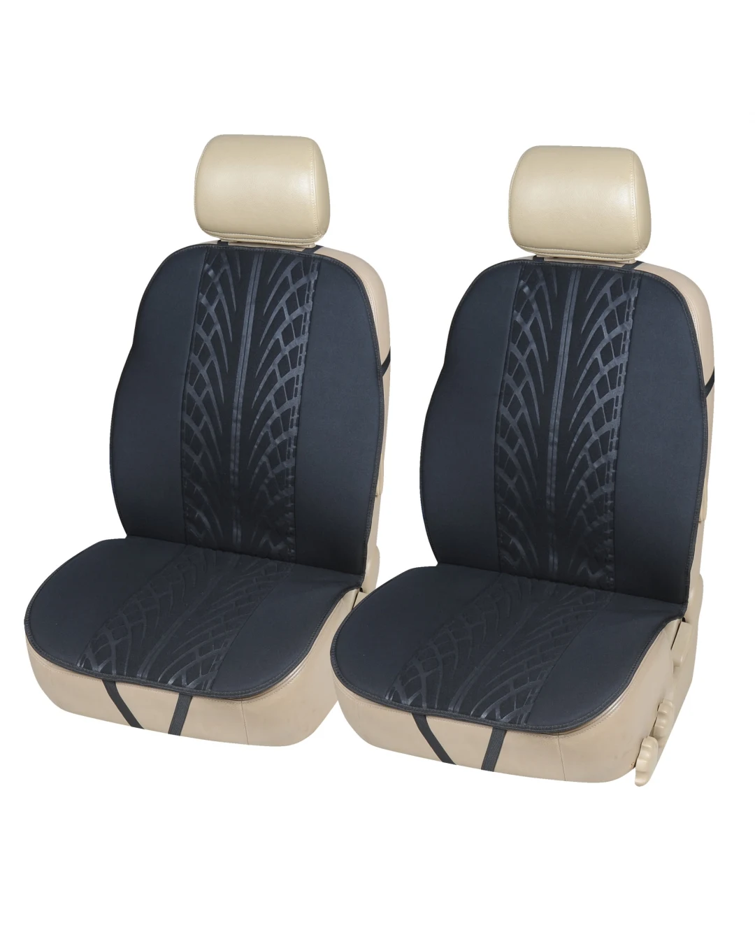 Комплект Авто Седалки Тапицерия Калъфи За Автомобил Бус Текстил Черни